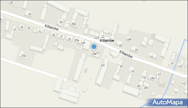 Kilianów, Kilianów, 23a, mapa Kilianów