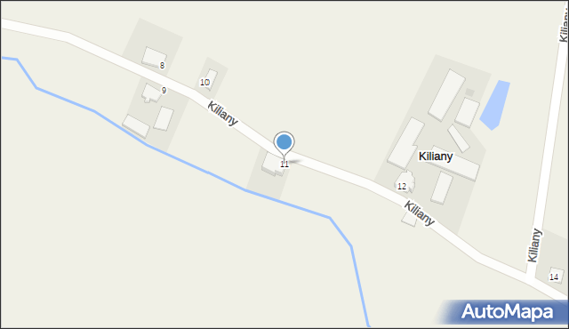 Kiliany, Kiliany, 11, mapa Kiliany