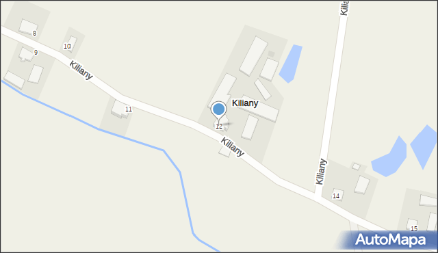 Kiliany, Kiliany, 12, mapa Kiliany