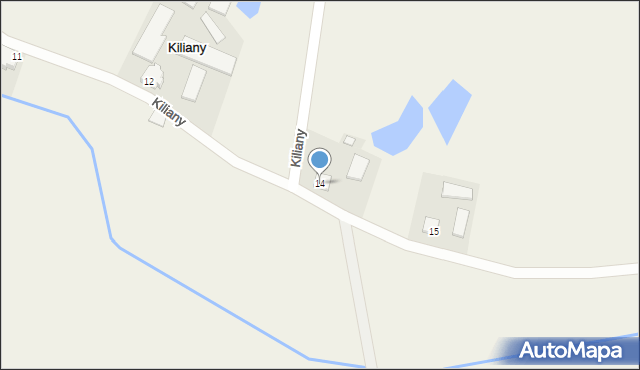 Kiliany, Kiliany, 14, mapa Kiliany