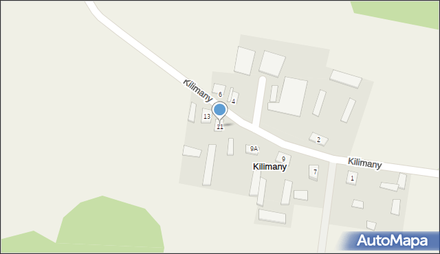 Kilimany, Kilimany, 11, mapa Kilimany