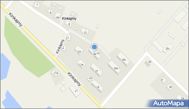 Kinkajmy, Kinkajmy, 14, mapa Kinkajmy