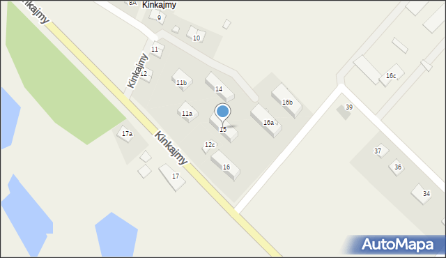 Kinkajmy, Kinkajmy, 15, mapa Kinkajmy