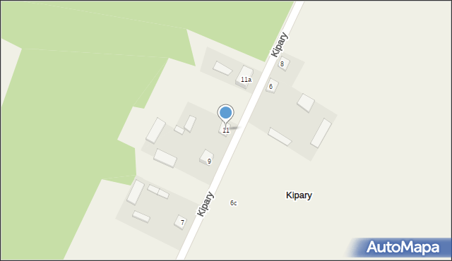 Kipary, Kipary, 11, mapa Kipary