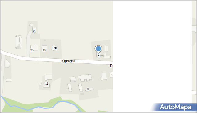 Kipszna, Kipszna, 6, mapa Kipszna