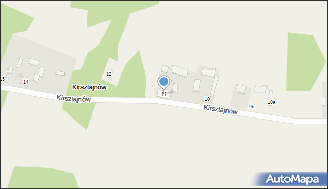 Kirsztajnów, Kirsztajnów, 11, mapa Kirsztajnów