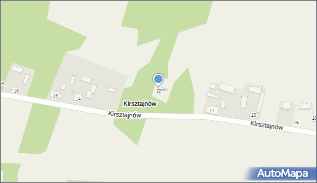 Kirsztajnów, Kirsztajnów, 12, mapa Kirsztajnów