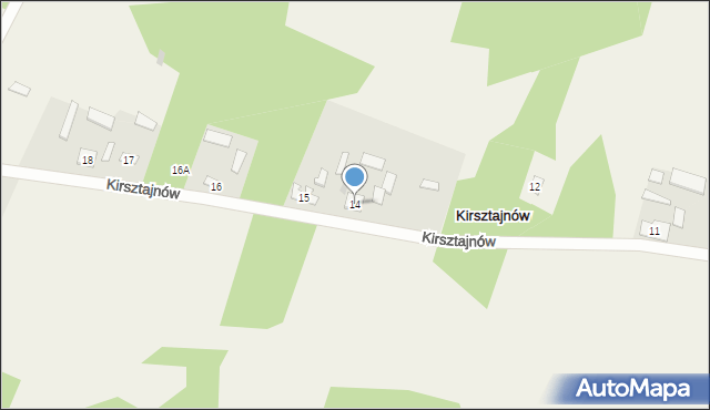 Kirsztajnów, Kirsztajnów, 14, mapa Kirsztajnów