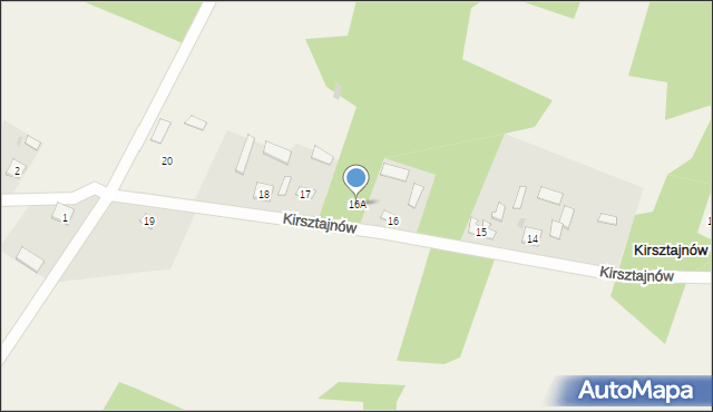 Kirsztajnów, Kirsztajnów, 16A, mapa Kirsztajnów