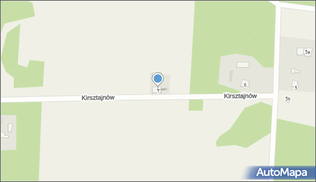 Kirsztajnów, Kirsztajnów, 7, mapa Kirsztajnów