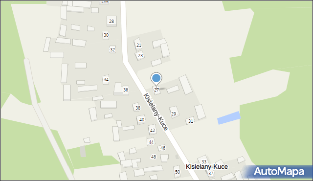 Kisielany-Kuce, Kisielany-Kuce, 27, mapa Kisielany-Kuce