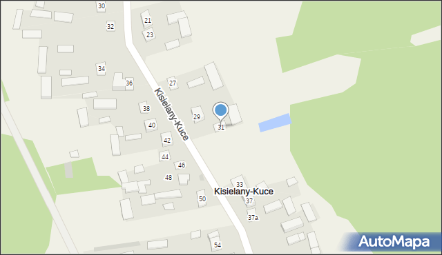 Kisielany-Kuce, Kisielany-Kuce, 31, mapa Kisielany-Kuce