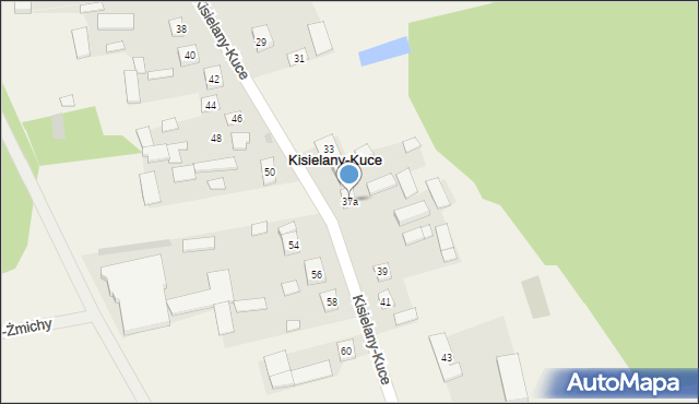 Kisielany-Kuce, Kisielany-Kuce, 37a, mapa Kisielany-Kuce