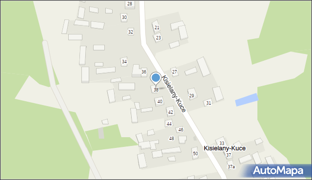 Kisielany-Kuce, Kisielany-Kuce, 38, mapa Kisielany-Kuce