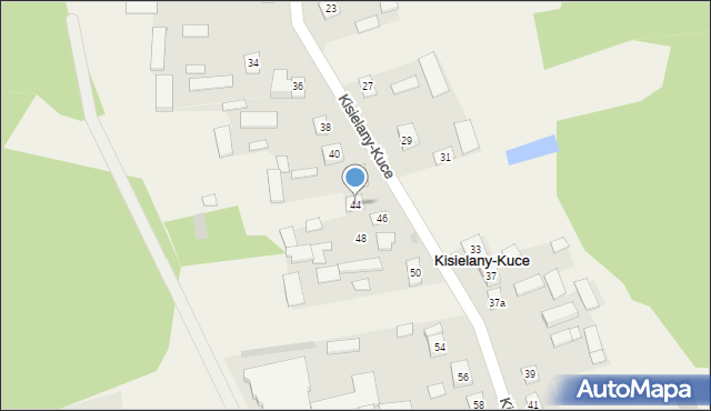 Kisielany-Kuce, Kisielany-Kuce, 44, mapa Kisielany-Kuce