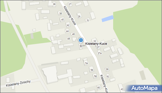 Kisielany-Kuce, Kisielany-Kuce, 50, mapa Kisielany-Kuce