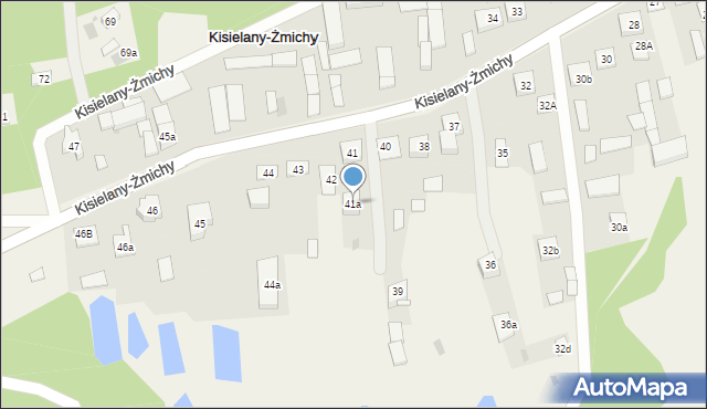 Kisielany-Żmichy, Kisielany-Żmichy, 41a, mapa Kisielany-Żmichy