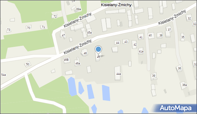 Kisielany-Żmichy, Kisielany-Żmichy, 45, mapa Kisielany-Żmichy