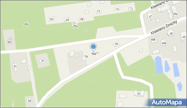 Kisielany-Żmichy, Kisielany-Żmichy, 54a, mapa Kisielany-Żmichy