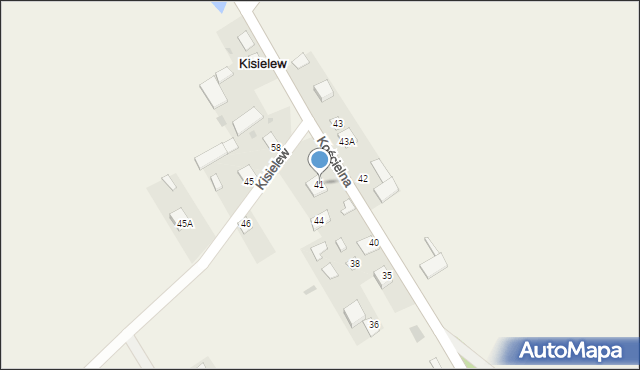 Kisielew, Kisielew, 41, mapa Kisielew