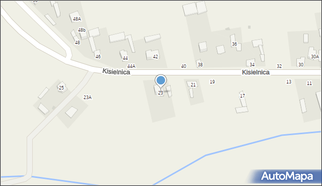 Kisielnica, Kisielnica, 23, mapa Kisielnica