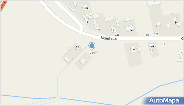 Kisielnica, Kisielnica, 23A, mapa Kisielnica