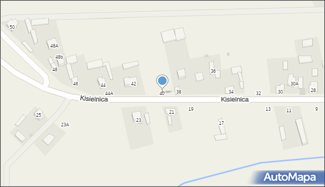 Kisielnica, Kisielnica, 40, mapa Kisielnica