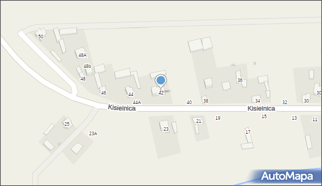 Kisielnica, Kisielnica, 42, mapa Kisielnica