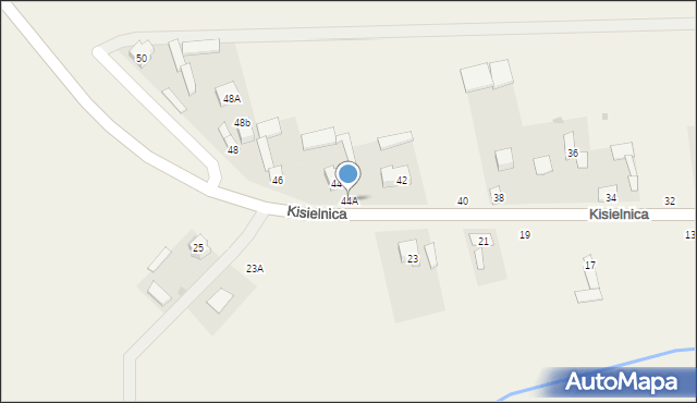 Kisielnica, Kisielnica, 44A, mapa Kisielnica