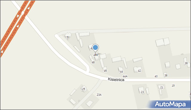 Kisielnica, Kisielnica, 48b, mapa Kisielnica