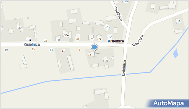 Kisielnica, Kisielnica, 7, mapa Kisielnica