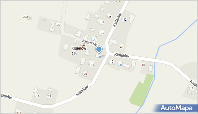 Kisielów, Kisielów, 23B, mapa Kisielów