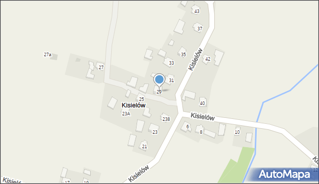 Kisielów, Kisielów, 29, mapa Kisielów