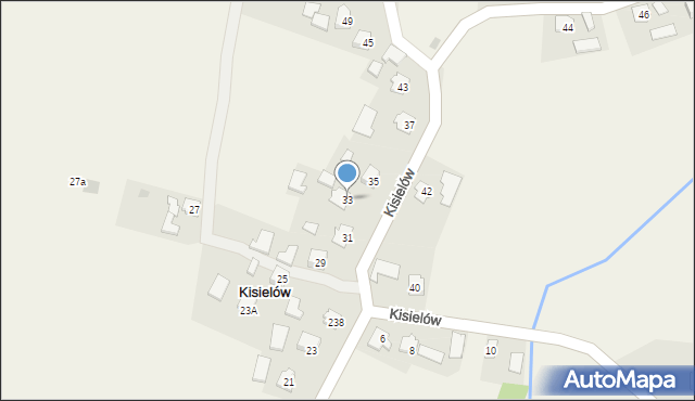 Kisielów, Kisielów, 33, mapa Kisielów