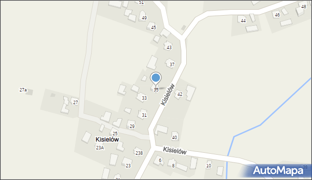 Kisielów, Kisielów, 35, mapa Kisielów