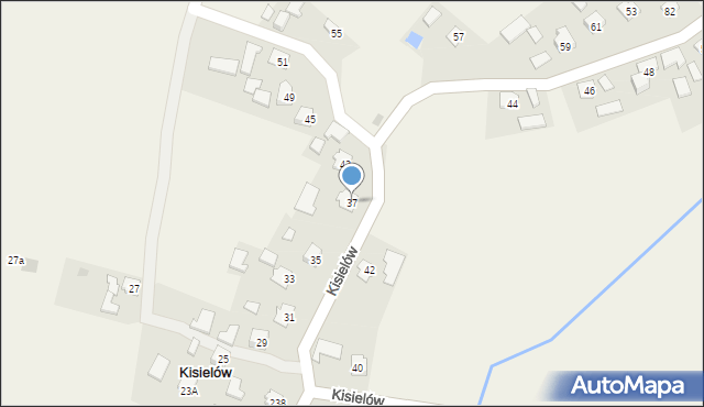 Kisielów, Kisielów, 37, mapa Kisielów