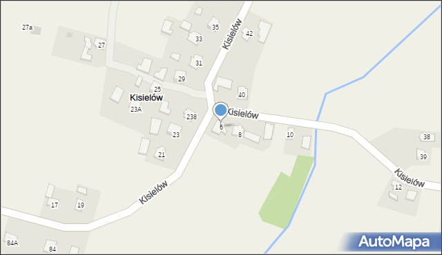 Kisielów, Kisielów, 6, mapa Kisielów