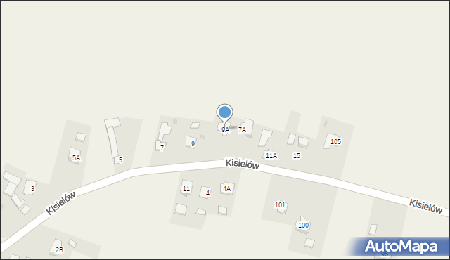 Kisielów, Kisielów, 9A, mapa Kisielów