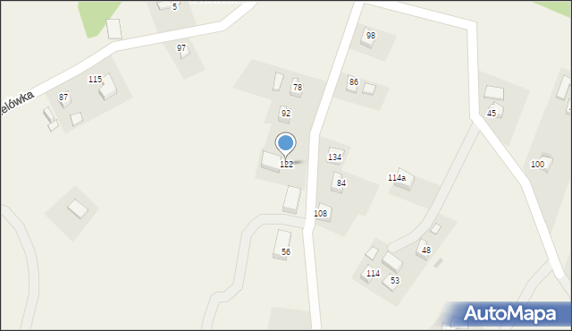 Kisielówka, Kisielówka, 122, mapa Kisielówka