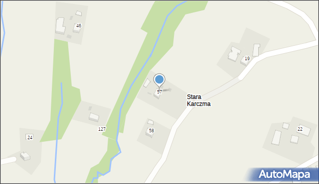 Kisielówka, Kisielówka, 57, mapa Kisielówka