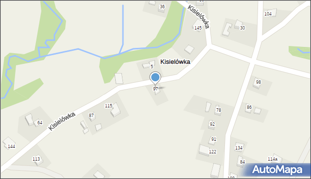 Kisielówka, Kisielówka, 97, mapa Kisielówka