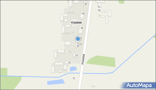 Kisielsk, Kisielsk, 55A, mapa Kisielsk