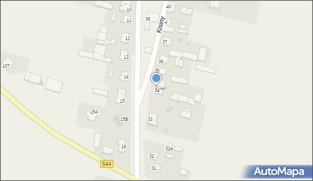 Kisiny, Kisiny, 34, mapa Kisiny