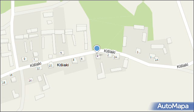 Kiślaki, Kiślaki, 4, mapa Kiślaki