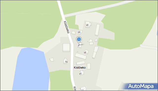 Kistowo, Kistówko, 47, mapa Kistowo