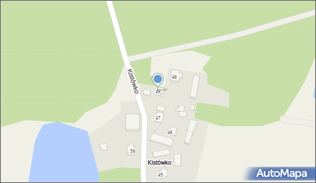 Kistowo, Kistówko, 49, mapa Kistowo