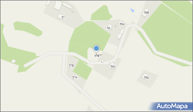 Kistowo, Kistówko, 57E, mapa Kistowo