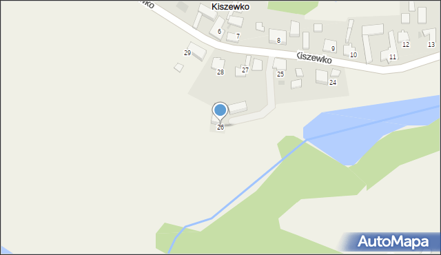 Kiszewko, Kiszewko, 26, mapa Kiszewko