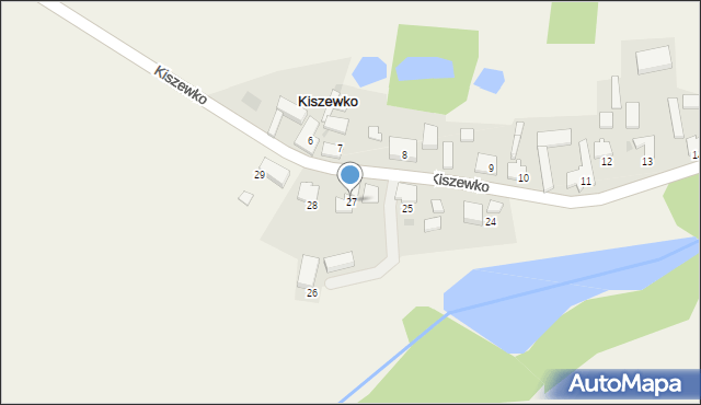 Kiszewko, Kiszewko, 27, mapa Kiszewko