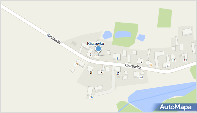 Kiszewko, Kiszewko, 7, mapa Kiszewko